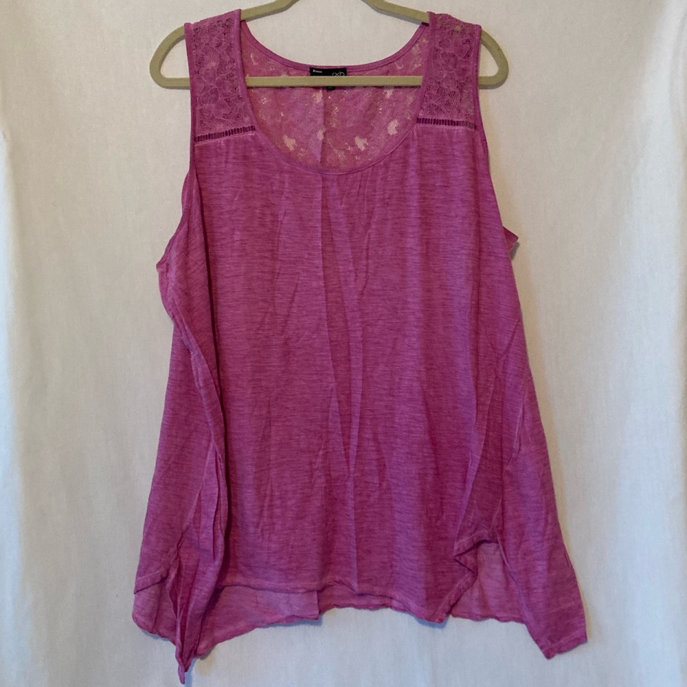 RXB Woman 2X Lace & Handkerchief  Cut Tank